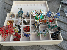 Lote de 20 peças broche borboleta joias strass fantasia vintage a nova revenda comprar usado  Enviando para Brazil