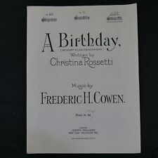 Songsheet birthday frederic for sale  CARNFORTH