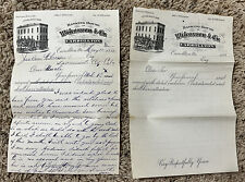 Usado, 1882 MEMBRETE BANCARIO CARROLLTON MISSOURI CASA DE WILCOXON DOS PÁGINAS segunda mano  Embacar hacia Argentina