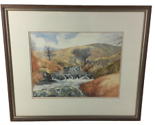 Watercolour painting weir for sale  BARNSTAPLE