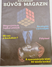 Periódico vintage retro REVISTA CUBO MÁGICO, juego de lógica cubo de Rubik Hungría., usado segunda mano  Embacar hacia Argentina