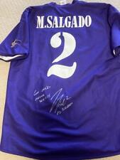 Camiseta de futebol Adidas autografada Michel Salgado Real Madrid tamanho M 100ª limitada comprar usado  Enviando para Brazil
