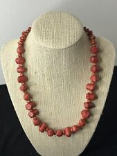 chunky necklace bead coral for sale  Haysville
