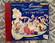 40s Children's Record 1946 Winant Productions Goodee "¡Es divertido comer!" Decoración segunda mano  Embacar hacia Argentina
