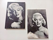 Vintage Marilyn Monroe 2 Photo Pictures On Canvas Print, used for sale  Shipping to South Africa