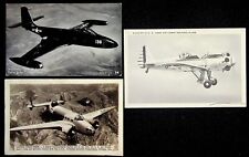 Lockheed Hudson Bomber + Ryan PT-21 + McDonnell Twin Jet Banshee Postcards for sale  Shipping to South Africa
