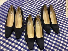Satin shoes navy for sale  DAVENTRY