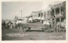 BISHOP 1911 FORBES rppc ~ FESTIVAL DE LA COSECHA DESFILE CARROZA Condado de Inyo California segunda mano  Embacar hacia Argentina
