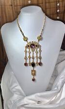 gold necklace dangly yellow for sale  Sioux City