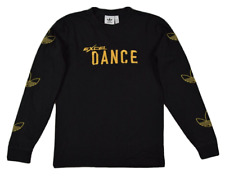 adidas bluza excel dance sweter z długim rękawem czarny firebird złoty szyty na sprzedaż  PL