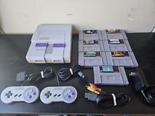 Super Nintendo SNES Console W/ 7 Games Mario Spiderman Bundle 2 Controllers  for sale  Shipping to South Africa