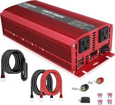 Convertidor de automóvil inversor de potencia de 2K W CC 12V a CA 110V con 2USB 2AC viaje rojo LVYUAN segunda mano  Embacar hacia Argentina