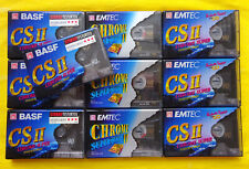 10x BASF / Emtec Chrome Super II 90 Cassette Tapes 1995 + OVP + SEALED + comprar usado  Enviando para Brazil