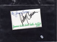 Johnny carson autograph for sale  SHEFFIELD