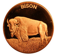 Copper round bison for sale  Shipping to Ireland