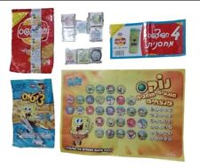 Rare BOB SPONGEBOB Tazos Lot POGS Nickelodeon Israel 2007 for sale  Shipping to South Africa