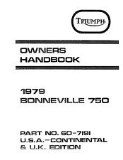 Triumph owners manual for sale  Lexington