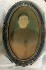 Usado, Moldura vintage convexa bolha oval madeira ornamentada cor retrato mulher comprar usado  Enviando para Brazil