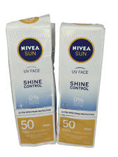 Usado, NIVEA UV Face Shine Control SPF50 (50 ml), crema solar facial, crema facial UV x 2 segunda mano  Embacar hacia Argentina