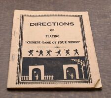 Directions of Playing Chinese Game of Four Winds comprar usado  Enviando para Brazil