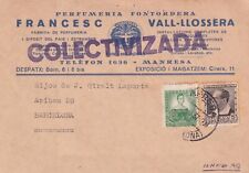 Postal comercial SCW 1937 de Manresa a Barcelona (119) segunda mano  Embacar hacia Argentina