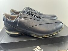 Zapatos de golf ADIDAS ADIPURE TP 2.0 plata ónix cuero negro con cordones para hombre 11.5 segunda mano  Embacar hacia Argentina