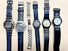 Used, Watch Lot: Swatch Diver Casio Digital  Lorus Lumibrite Timex Sport Ellesse Diver for sale  Shipping to South Africa