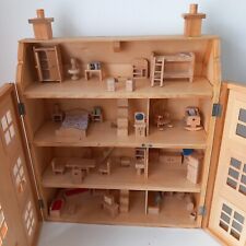 Used, Dolls House Wooden 4 Storey + Furniture Universe of Imagination for sale  Shipping to South Africa
