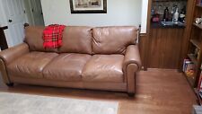 Sofa brown leather for sale  Goshen