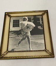 Marilyn Monroe Vintage  Photo  Caught On Set With Vintage Gold Metal Frame for sale  Shipping to South Africa