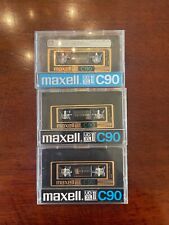 Maxell UD XLII High Position Type II C90 Cassettes - LOT of 3 - Sold as Blank for sale  Shipping to South Africa
