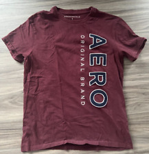 Camiseta masculina Aeropostale marrom tamanho P "marca original Aero" comprar usado  Enviando para Brazil