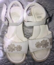 Girls clarks white for sale  GRIMSBY
