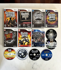 Guitar Hero - Rock Band Authentic Nintendo Wii Video Games *Pick and Choose* for sale  Shipping to South Africa