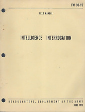 Livro histórico Intelligence Interrogation, edição 1973, usado comprar usado  Enviando para Brazil
