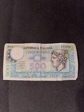 Banconota italiana 500 usato  Tula