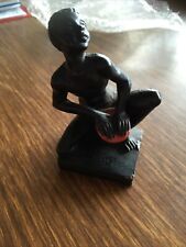 Vintage black figurine for sale  BRIXHAM