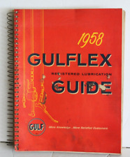 Antigo ORIGINAL 1958 GULFLEX Guia de Lubrificação Registrado LIVRO DE MECÂNICA DE ÓLEO DO GOLFO, usado comprar usado  Enviando para Brazil