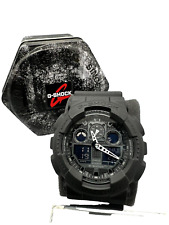 Relógio Casio G-SHOCK GA100-1A1 masculino XL 3 olhos preto fosco branco analógico-digital comprar usado  Enviando para Brazil