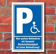 Schild behinderten parkplatz gebraucht kaufen  Bad Driburg