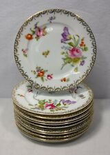 ROSENTHAL china MEISSEN white pattern Set of 11 Salad Plates - 7-1/2", used for sale  Shipping to Canada