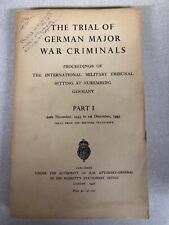Usado, The Trial of German Major War Criminals Parts I-XIII, Julgamento e Relatórios de Lei comprar usado  Enviando para Brazil