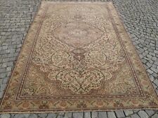 Tapete de lã floral silencioso tapete oriental turco antigo tapete de sala de estar Oushak comprar usado  Enviando para Brazil