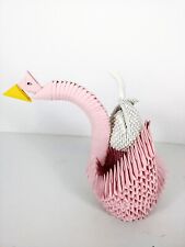 Papel Origami 3D Cisnes Rosa Grande Blanco Pequeño Lote de 2 segunda mano  Embacar hacia Argentina