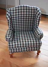 18' DOLL WINGED BACK PLAID CHAIR The Tender Art Collection? VGUC for sale  Shipping to South Africa