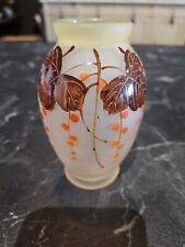 Vase. verre émaillé d'occasion  Gond-Pontouvre