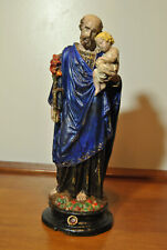 Escultura Estatua Religiosa Antigua Estuco de San José Jesucristo, usado segunda mano  Embacar hacia Argentina