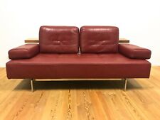 Gebraucht, Rolf Benz Dono Design Sofa Zweisitzer Funktion Leder Couch Garnitur Rot gebraucht kaufen  Roggendorf,-Worringen
