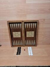 Vintage wooden backgammon for sale  SWINDON