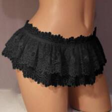 black frilly burlesque knickers for sale  UK